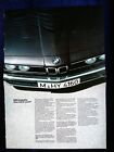 BMW Programm, Prospekt 1.1984, Faltblatt mit allen Modellen