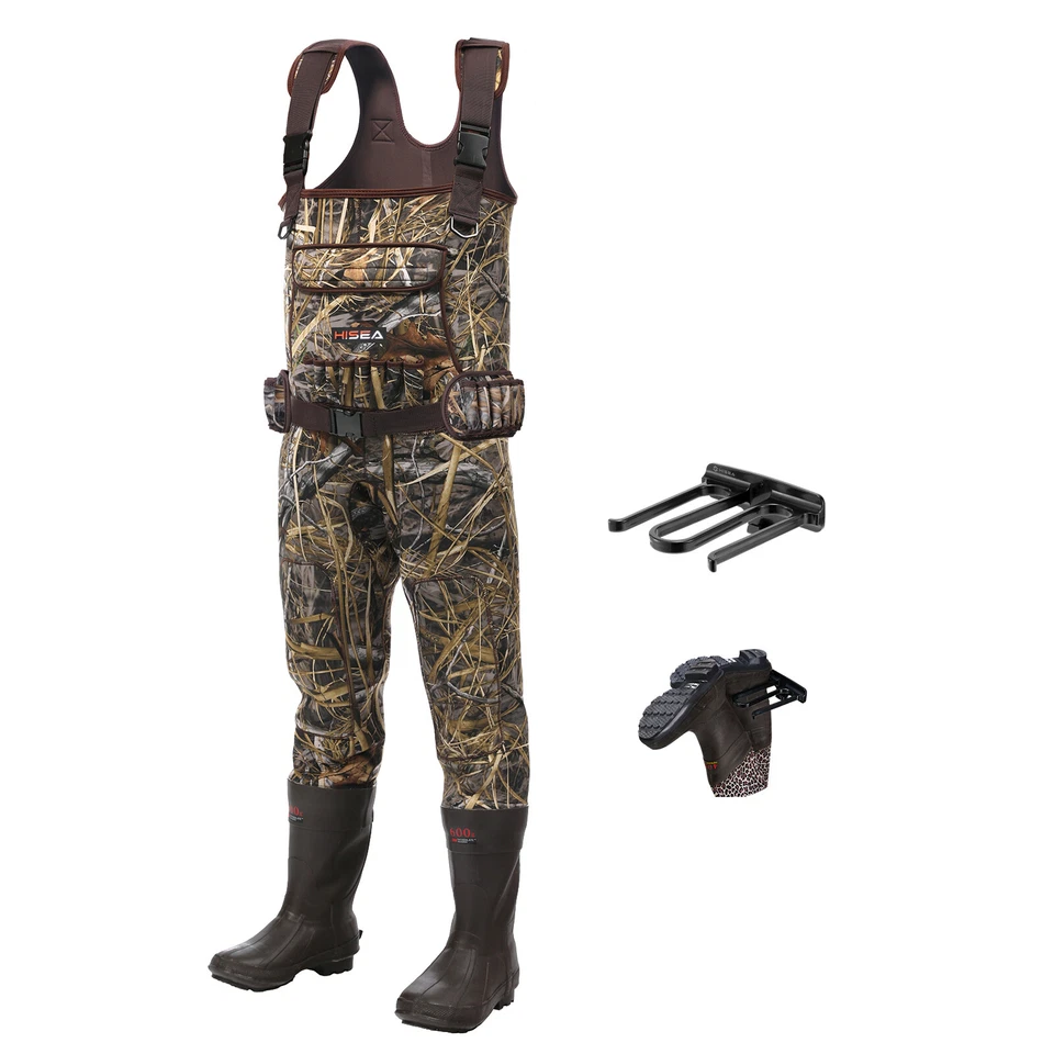 HISEA Chest Waders 600G Insulated Boot Neoprene Waterproof Fishing Hunting Wader - Image 1 of 4
