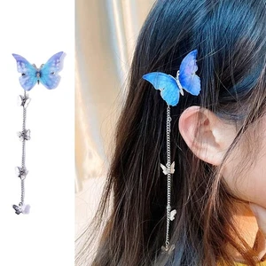 Butterfly Antique Hair Clip Butterfly Hairpin Hair Accessories Hanfu Headdress - Picture 1 of 14