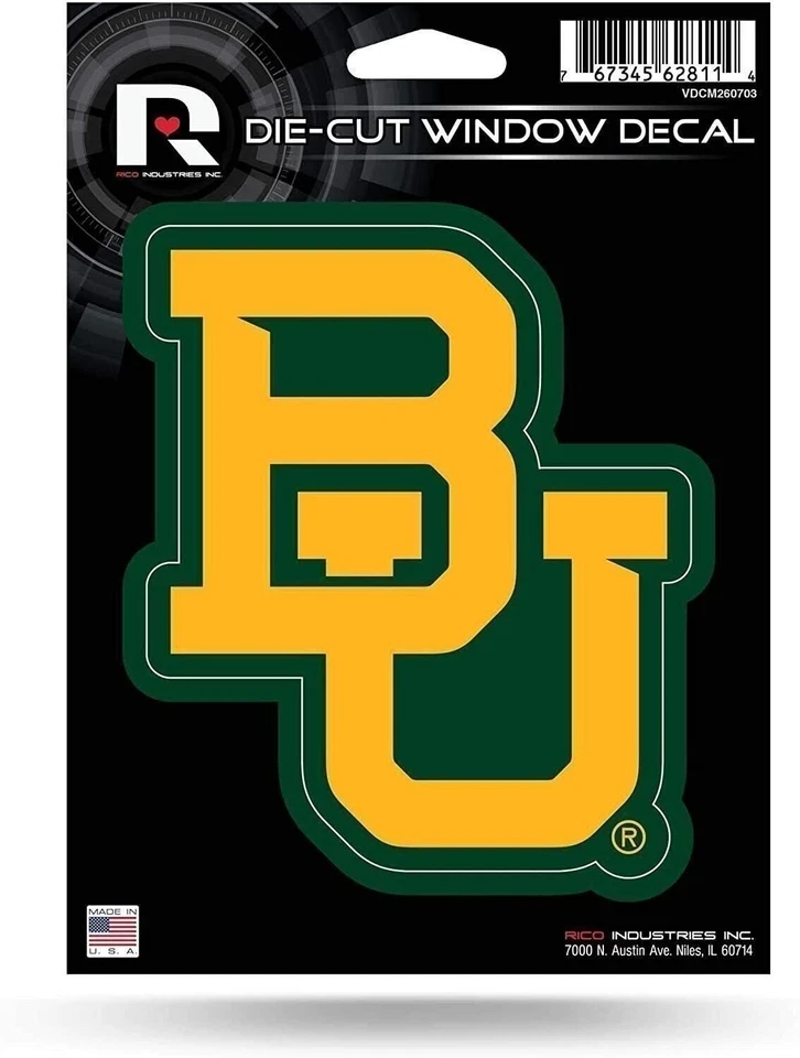 Baylor University Bears 5 Inch Sticker Decal Flat Vinyl Full Adhesive Backing - Image 1 of 1