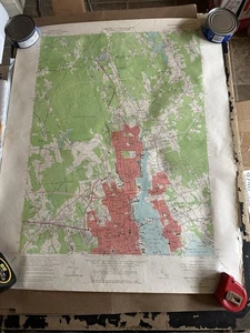 Mapa de colección nuevo Bedford Mass North 1964 carta náutica cuadrilátero 22" x 27" - Imagen 1 de 13