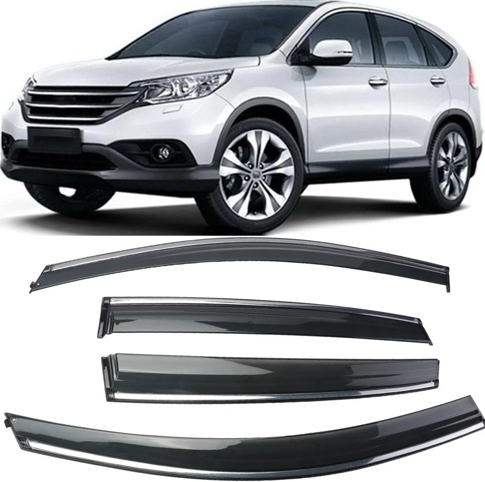 Protectores de lluvia adecuados para CRV 2012-2016, visera de ventana, accesorios de humo oscuro,  Foto 1 de 4
