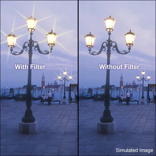 Tiffen 4 x 5.65" 6 Point/4mm Grid Star Effect Glass Filter 45650STR64 - Image 1 of 1