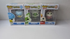Funko Pop! Lot - Fuecoco, Sprigatito & Quaxly Pokemon Vinyl Figures Opened Box - Picture 1 of 6