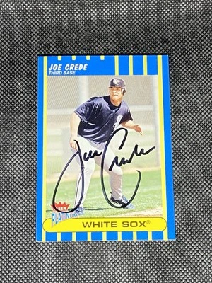 Joe Crede 2003 Fleer Platinum Chicago White Sox Signed Auto Card #189 ~ COA - Image 1 of 3