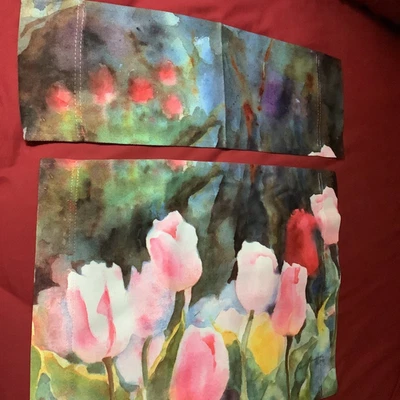 Neu mehrfarbig Blumenmuster strapazierfähig Polyester Regiestuhl Ersatz Canvaa - Bild 1 von 4