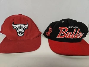 2 Chicago Bulls Mitchell & Ness Hats Pre Owned Classic Bulls - Picture 1 of 6