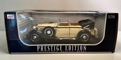 1932 Maybach DS8 Zeppelin, Cream/Black - Anson 1:18 Diecast  #30413 – New-In-Box - Image 1 of 3
