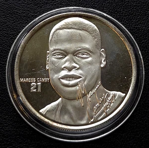 Marcus Camby Toronto Raptors 1 oz .999 Silver Round Official NBA Coin - Picture 1 of 2