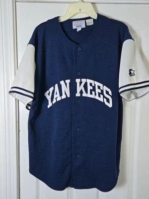 Camiseta deportiva de colección rara Starter New York Yankees Tino Martínez para hombre talla grande azul Foto 1 de 4