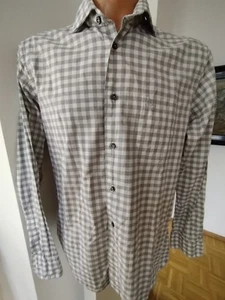 Wunderschönes Herrenhemd 🎩 BOGNER 🎩 Tessitura Monti grau/weiss Gr. 42 - Bild 1 von 7