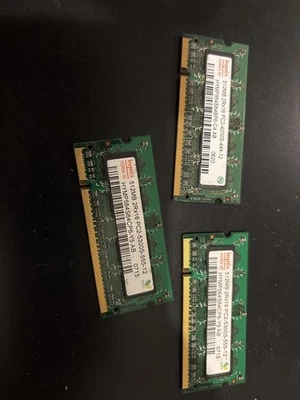 3x Hynix 512MB DDR2 RAM Modules - PC2-4200S-444-12 - Image 1 of 2
