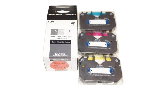Alps MDC-FLC3 MD Printer Ink Cartridge Cyan Magenta Yellow pack FROM ...