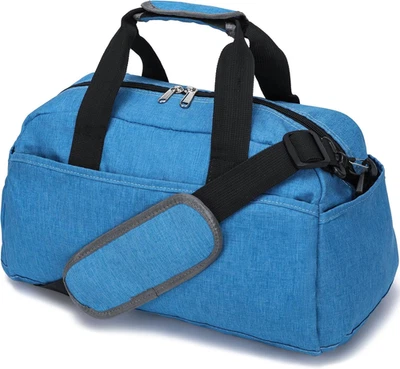 Bolsa de gimnasio pequeña de 14 pulgadas para mujeres y hombres, mini bolsa de lona para viajes deportes ligera Foto 1 de 4