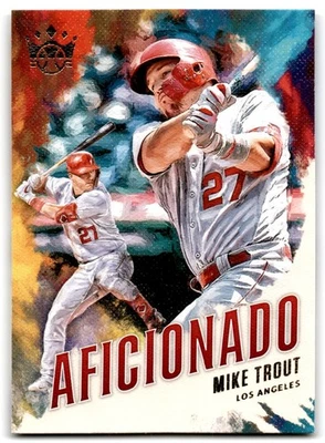 2020 Panini Diamond Kings Aficionado Mike Trout Los Angeles Angels #A-7 - Image 1 of 2