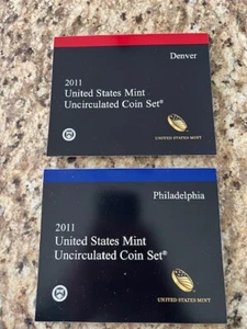 2011 P & D US Uncirculated Mint Set 28 Coin United States Philadelphia & Denver - Picture 1 of 2