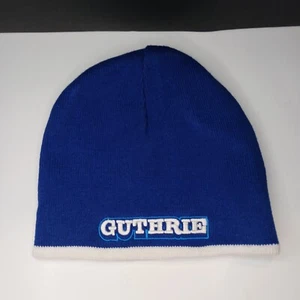 Guthrie Highschool Blue Jays Hat Cap Winter Knit Beanie Blue Reversible New - Picture 1 of 6