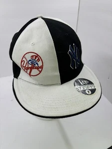 New Era 57 Fifty New York Yankees Sz 7 Hat Blue NY With Small Logo Rare L@@K!! - Picture 1 of 5