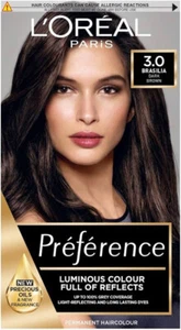 L'Oreal Recital Preference Premium Hair Colour 3 Brasilia Dark Brown - Picture 1 of 1