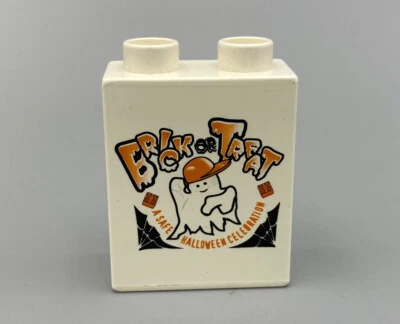 LEGO DUPLO 1x2x2 Promotional Brick Legoland Brick or Treat California Vintage  - Image 1 of 2