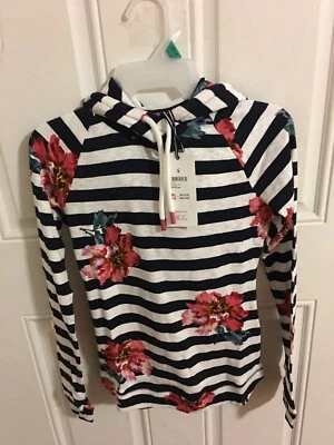 SUDADERA CON CAPUCHA ESTAMPADA JOULES MARLSTON TALLA 2 NUEVA PARA MUJER Foto 1 de 4