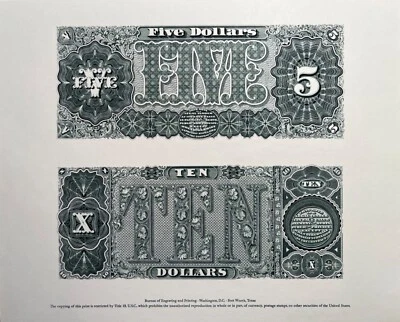 BEP Souvenir Card for 2001 International Paper Money Show in Memphis, TN - Image 1 of 2