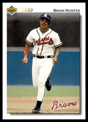 1992 Upper Deck #366 Brian Hunter Atlanta Braves - Image 1 of 2