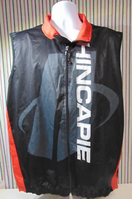 HINCAPIE Cycling Bike Vest Windbreaker Jacket 6XL Black and Red Mesh Back - Image 1 of 4