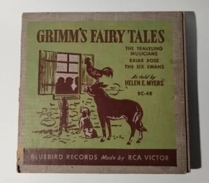 GRIMM’s Fairy Tales Album : ( 1 ) 78 RPM-ALBUM RCA VICTOR BLUEBIRD RECORDS BC-48 - Imagen 1 de 7