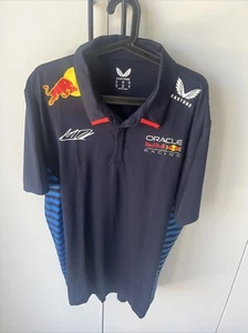 Red Bull Racing F1 Men's 2024 Max Verstappen Team Polo Shirt Navy - Size: XL - Picture 1 of 3