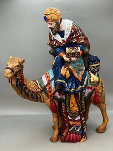 1998 75177 Kirkland 11”H x 9” Ceramic Nativity King On Camel - Picture 1 of 5