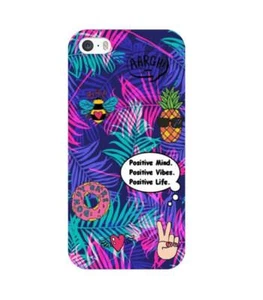 Coque Iphone 7 PLUS iphone 8 PLUS palmier fluo positive vibes jungle tropical an - Photo 1 sur 1