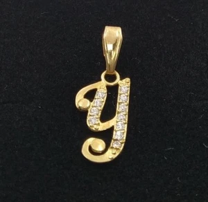 Pendente Oro 18K 750 Mls. Lettera Y - Foto 1 di 1