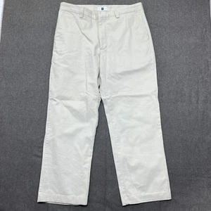 Pantalones para hombre Gap Factory Store talla 36x30 blancos pierna recta algodón - Imagen 1 de 8
