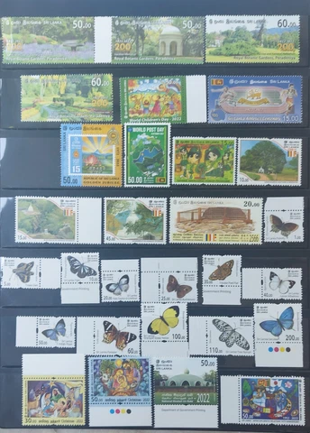 Srilanka stamps 2022 complete year pack MNH (55 stamps) Cover