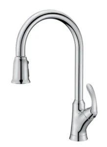 $125 Stilleto Single-Handle Pull-Down Sprayer Kitchen Faucet Chrome - Picture 1 of 7