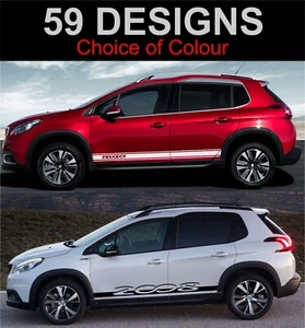 Pegatina rayas laterales Peugeot 2008 pegatina gráfica Peugeot Stripes - Imagen 1 de 1