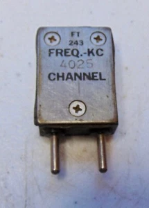 Radio Militar Ham 4025 KC FT-243 Vintage Cuarzo Cristal - Imagen 1 de 2