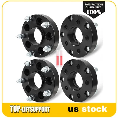 4x 1.25 inch 5x4.5 to 5x5.5 Wheel Adapters Hubcentric For Jeep TJ YJ to CJ JK JL - Image 1 of 4