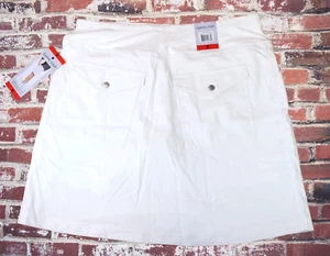 NEW WOMENS MEDIUM WHITE CYPRESS CLUB TUMMY SMOOTHING SKORT SKIRT SHORTS - Picture 1 of 6