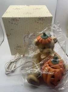 Querido oso de peluche calabaza luz nocturna 617199 Enesco nuevo en caja b2 - Imagen 1 de 7