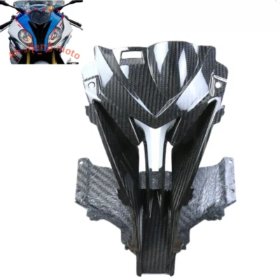 Carbon Fiber Upper Front Center Nose Air Intake Twill For BMW S1000RR 2015-2019 - Изображение 1 из 4