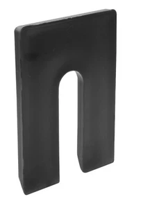 Black 1/4" x 4" Jumbo Size Plastic Horseshoe Shims - pack of 100 - Picture 1 of 7