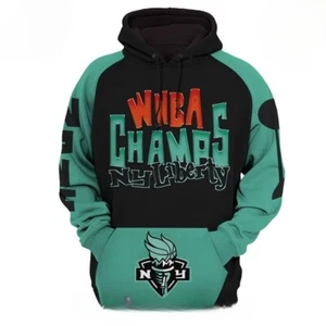 Ne.w Y0.rk Lib.e.rty 2024 W.N.B.A Finals Champions Playa Society Hoodie - Picture 1 of 4