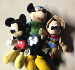 Lot Of 3 Mickey Mouse Plush - Frontierland, Backpack, Just Play - Bild 1 von 12