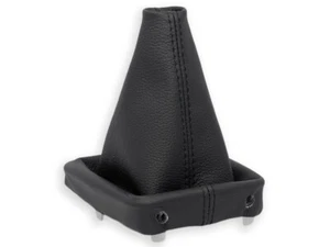 FOR PEUGEOT 206 GEAR BOOT SHIFT GAITER LEATHER STITCH BLACK - Picture 1 of 5