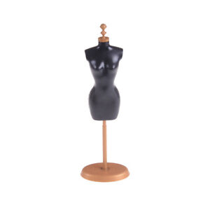 Black Mannequin Stand Model for Dolls Clothes Gown Dress Display Holder 25cm.fr