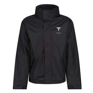 Tesla Motor Waterproof Windproof Hooded Fleece Lined Car Jacket Regatta Dover - Picture 1 of 13