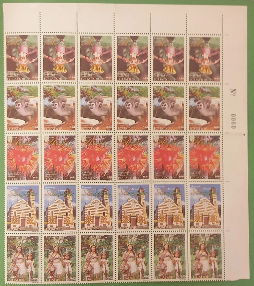 Ecuador 2001 Sc#1579 Archidona (Block) - Image 1 of 1