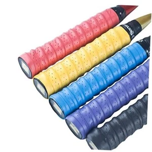 New Racket Grip Anti Slip Perforated Super Absorbent Tennis Multicolor 5 pcs - Picture 1 of 7
